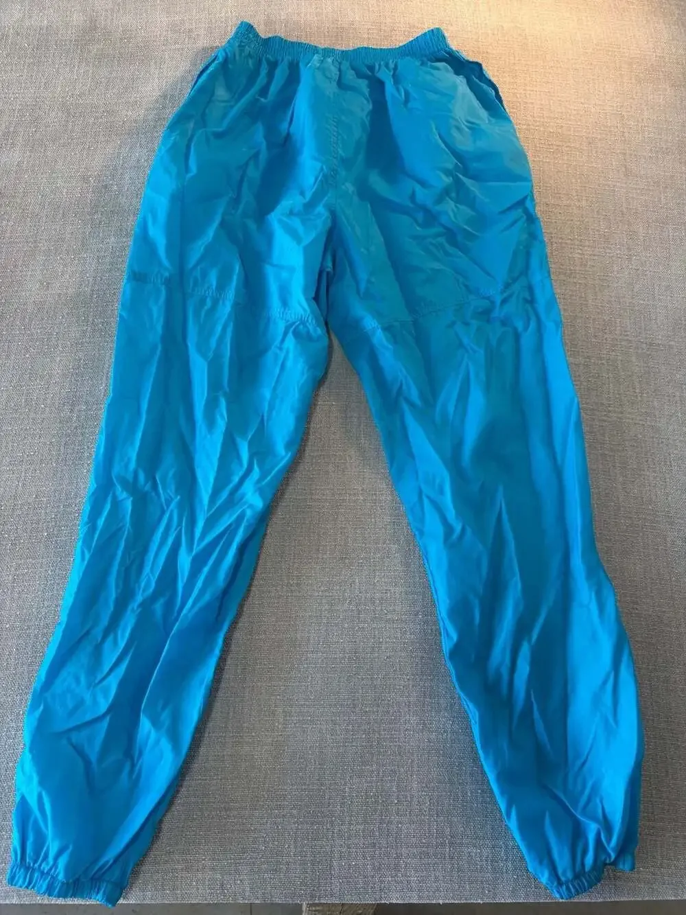 Vintage Nike Nylon Track Pants Blue Size M